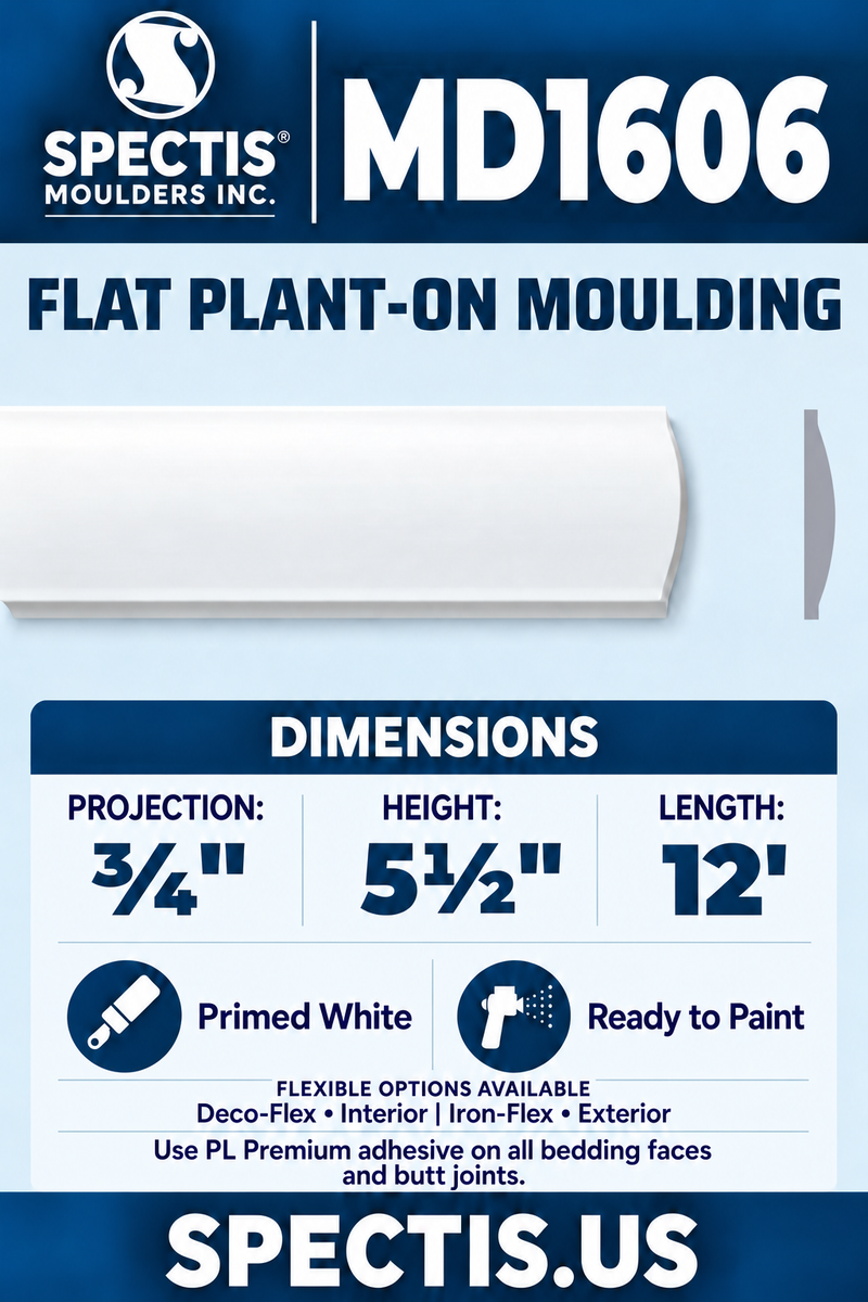 MD1606 moulding with matching side profile