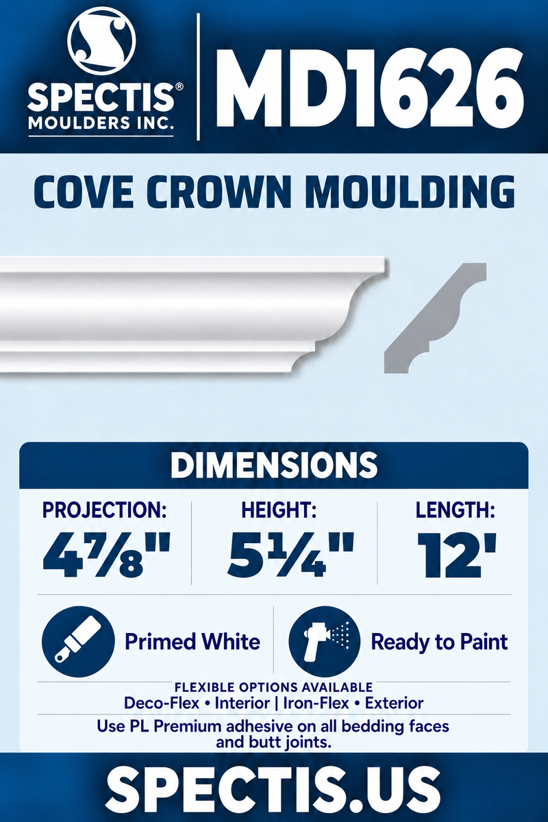 MD1626 moulding with matching side profile