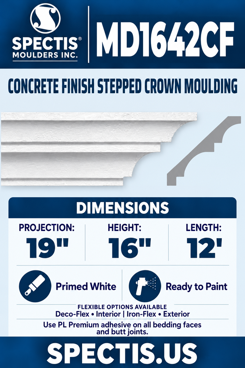 MD1642CF moulding with matching side profile