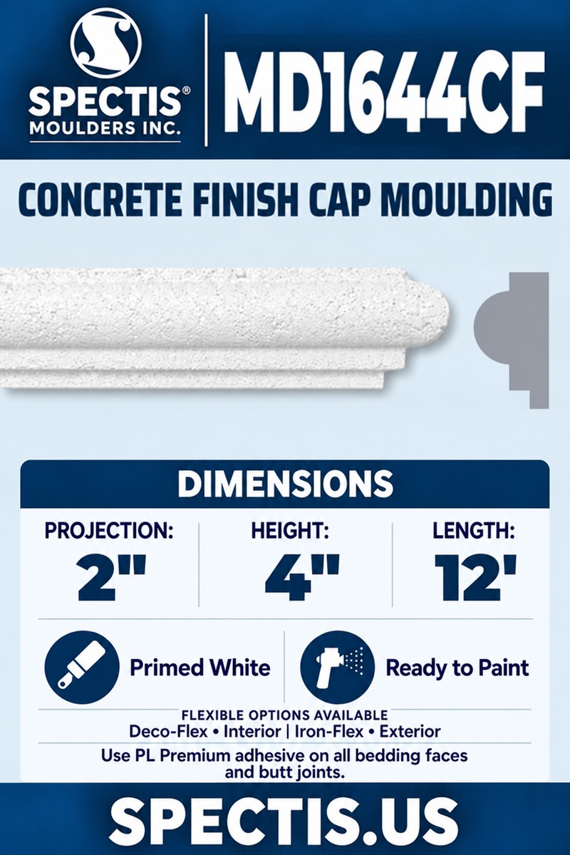 MD1644CF moulding with matching side profile