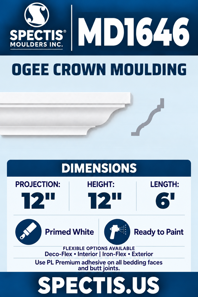 MD1646 moulding with matching side profile