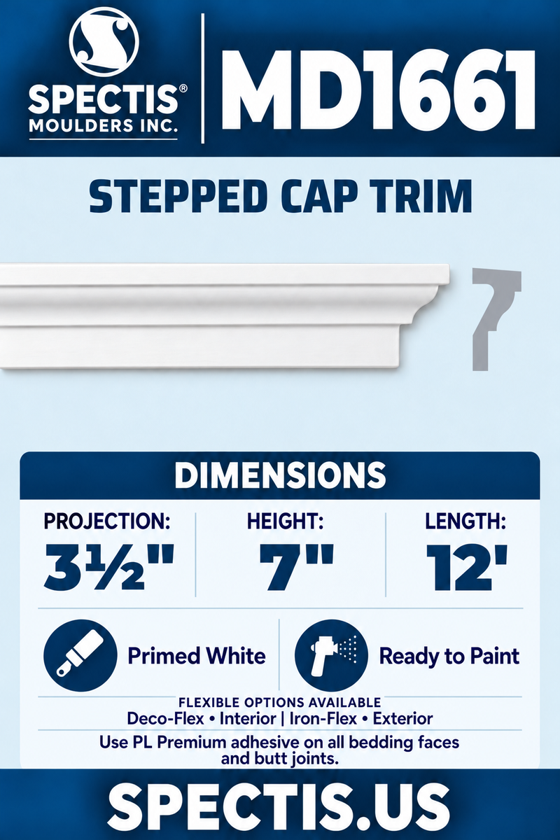 MD1661 moulding with matching side profile
