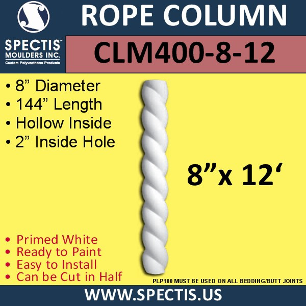 CLM400-8-12 Rope Column 8" x 144"