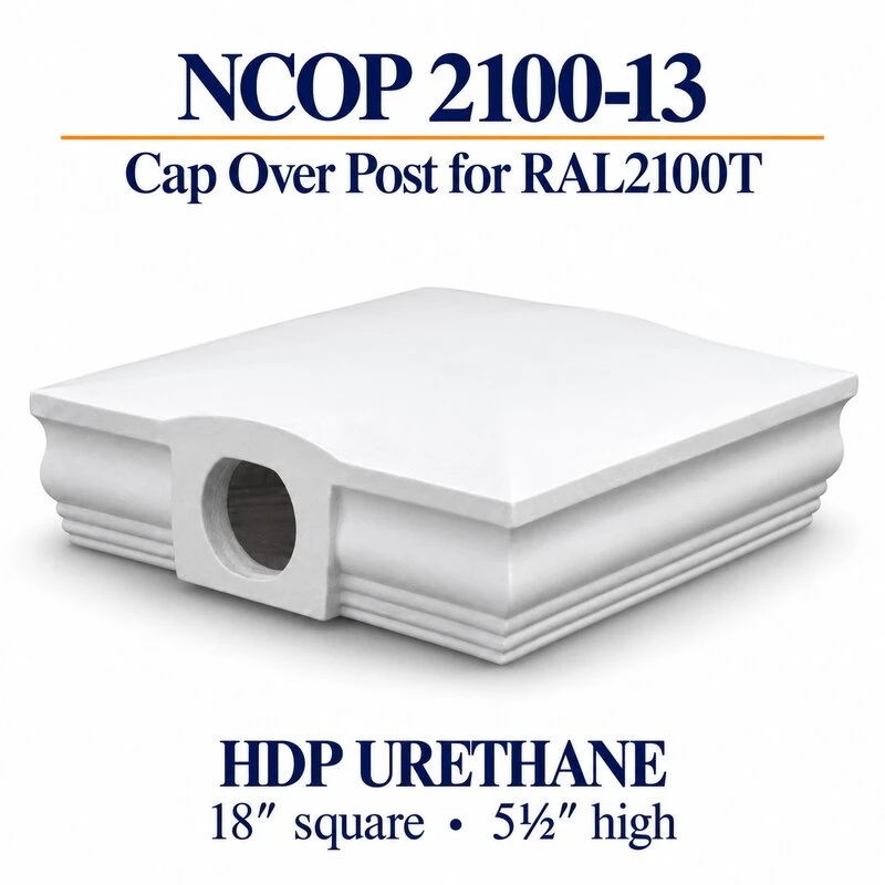 NCOP 2100-13 HDP Urethane Newel Cap Over Post for RAL2100T