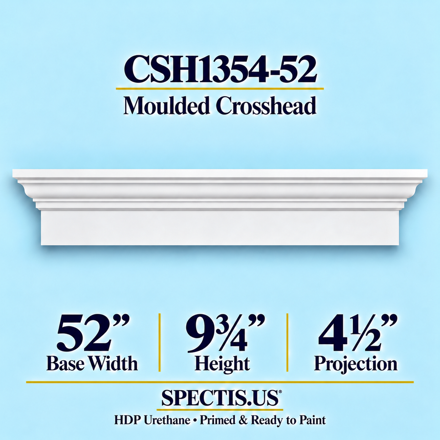 CSH1354-52 Moulded Crosshead — 9 3/4″ H x 52″ Long