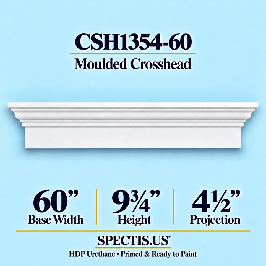 CSH1354-60 Moulded Crosshead — 9 3/4″ H x 60″ Long