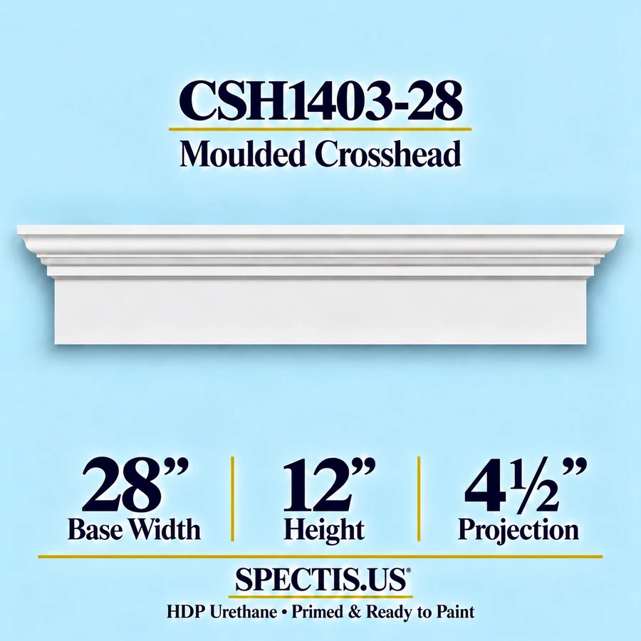 CSH1403-28 Moulded Crosshead — 12″ H x 28″ Long