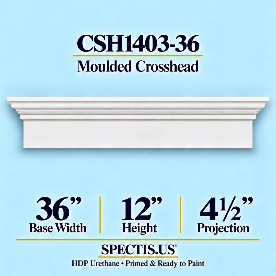 CSH1403-36 Moulded Crosshead — 12″ H x 36″ Long
