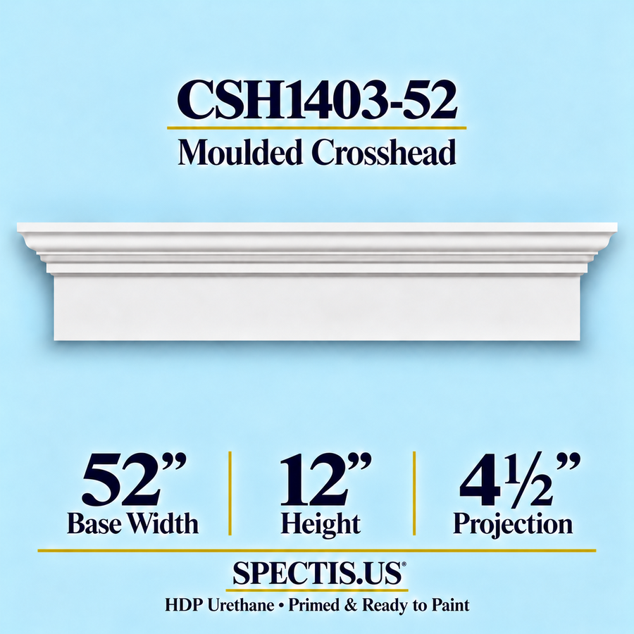 CSH1403-52 Moulded Crosshead — 12″ H x 52″ Long