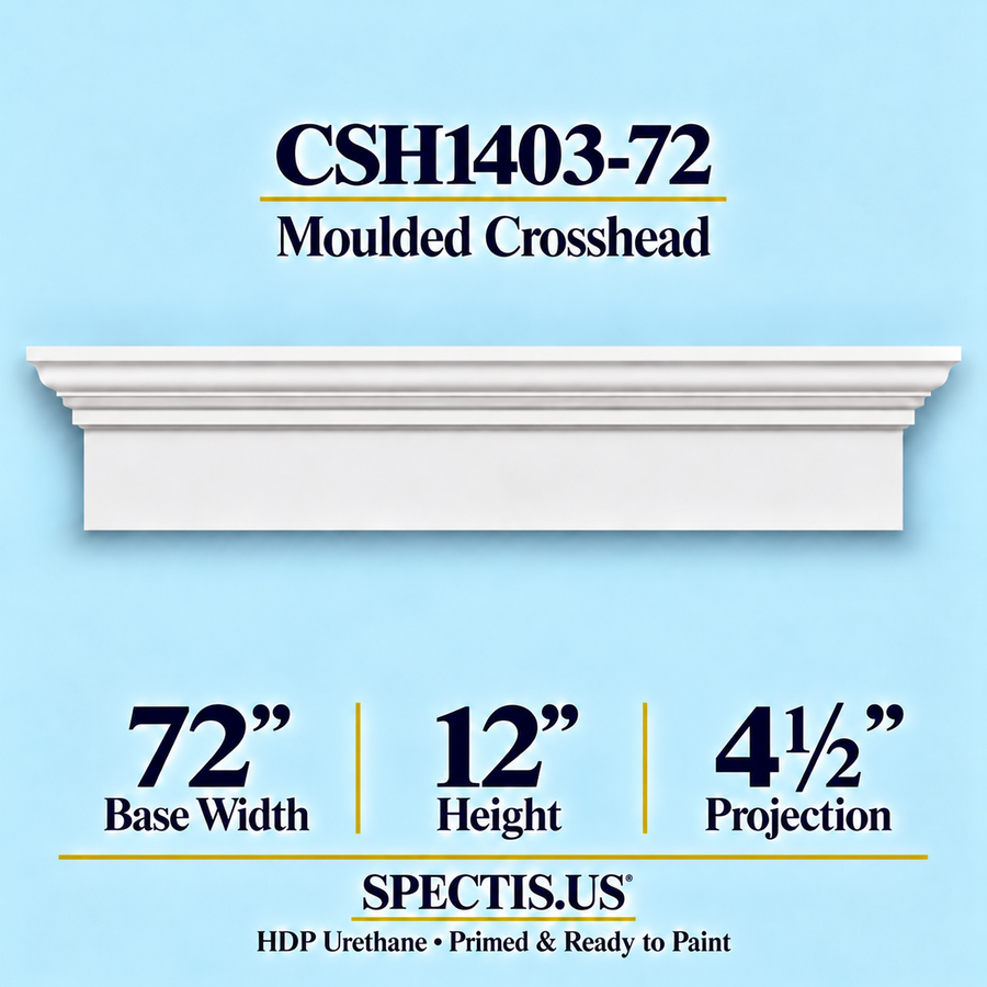 CSH1403-72 Moulded Crosshead — 12″ H x 72″ Long