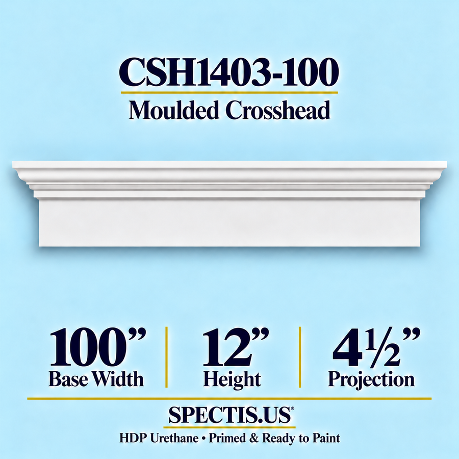 CSH1403-100 Moulded Crosshead — 12″ H x 100″ Long