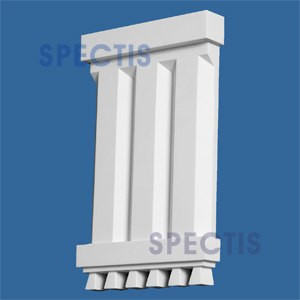 BL2644 Corbel Block or Eave Bracket 7"W x 11.5"H x 1.25" P