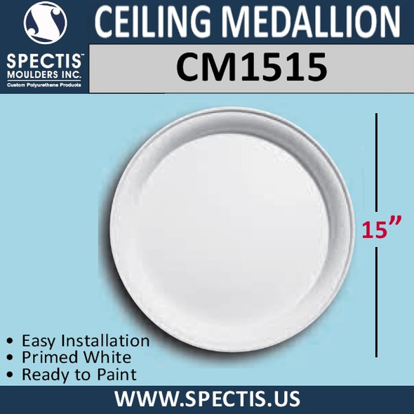 CM1515 Decorative Ceiling Medallion 15" Round