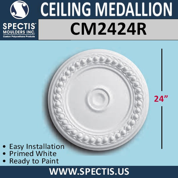 CM2424R Decorative Ceiling Medallion 24" Round