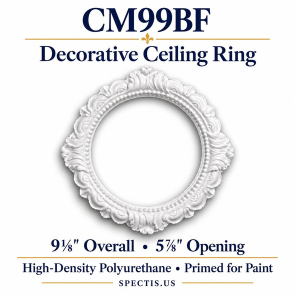 CM99BF Decorative HDP Ceiling Ring 9⅛″