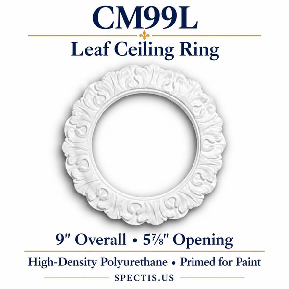 CM99L Leaf HDP Ceiling Ring 9″