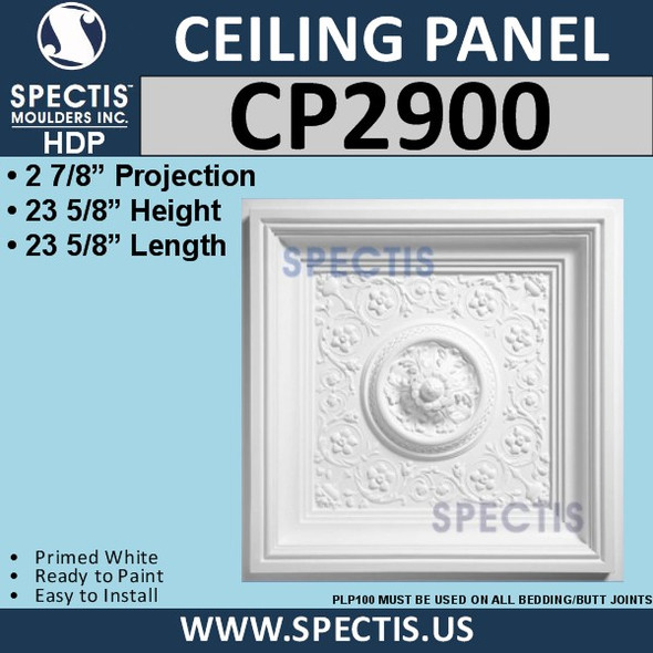 CP2900 Decorative Ceiling Panel 23 5/8" Square