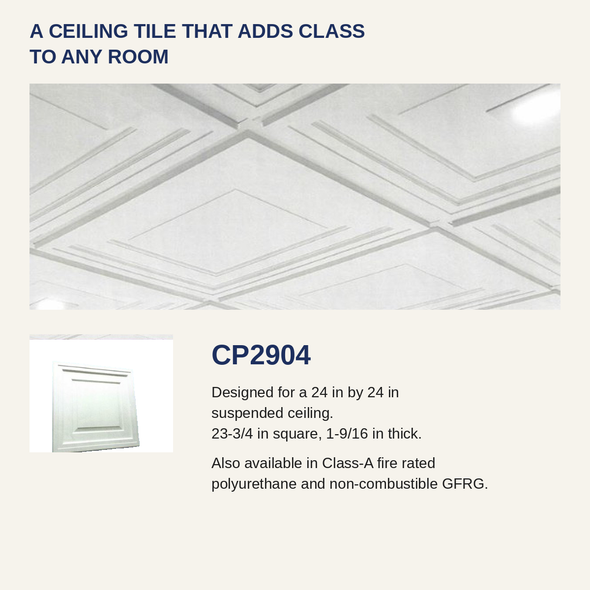 CP2904 ceiling tile, no blue
