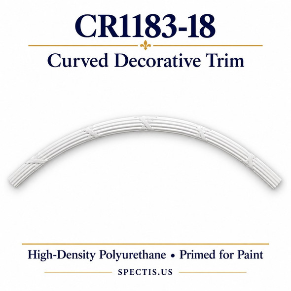 CR1183-18 Curved Decorative Trim — HDP urethane