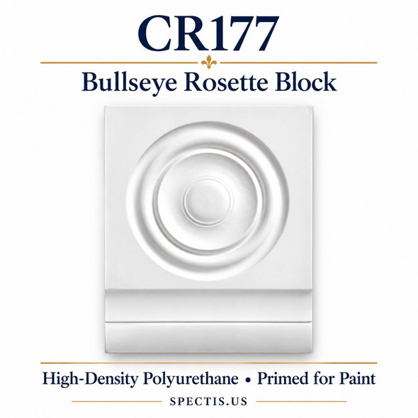 CR177 Bullseye Rosette Block — HDP urethane