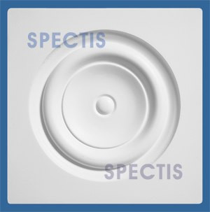 CR551 5 3/4" Square with Circle Decorative Rosette