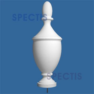 FIN116 Urn Style Finial Top 9-1/4" x 41-1/2"