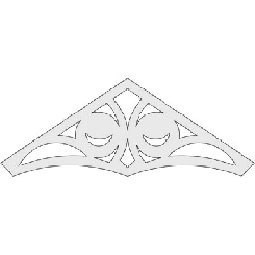 GB3326-15/12 Gable Gingerbread 65"W X 40 5/8"H