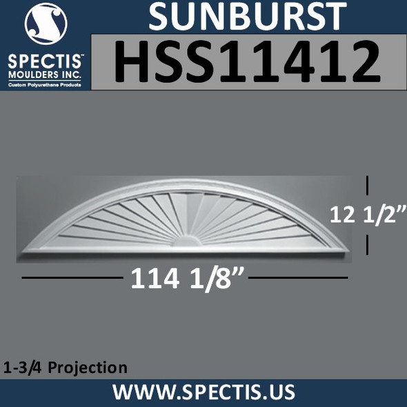 HSS11412 Urethane Sunburst 114 x 12