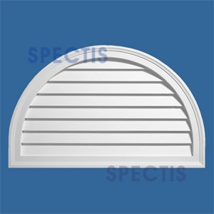 LCHR7236 Urethane Louvre Closed Half Round 72 x 36