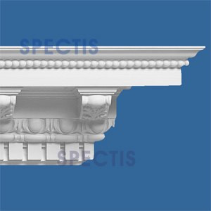 MD1064 Spectis Crown Molding Dentil 8 1/2"P x 8 1/2"H x 139"L