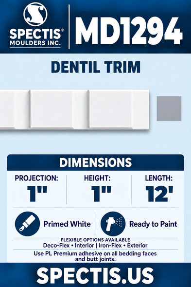 MD1294 moulding and matching side profile