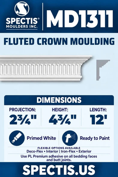 MD1311 blue product card with side profile