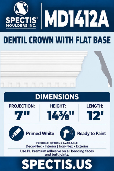 MD1412A blue product card with matching aligned side profile