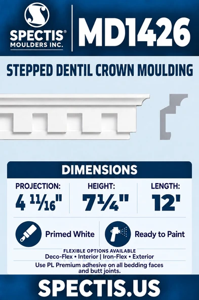 MD1426 blue card with aligned side profile