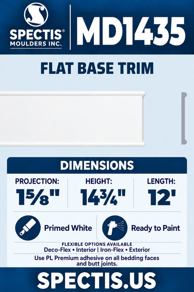 MD1435 blue card with aligned side profile
