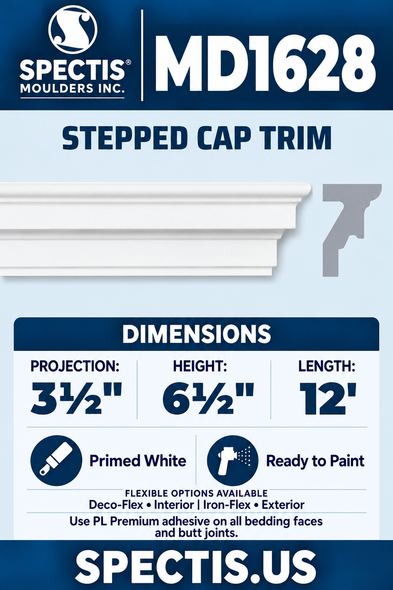 MD1628 moulding with matching side profile