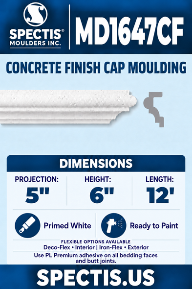 MD1647CF moulding with matching side profile