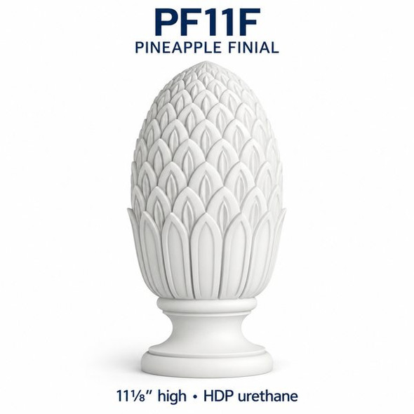 PF11F Pineapple Finial – 11⅛″ H | HDP Urethane — product illustration