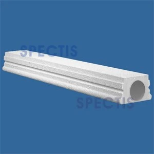 RAL2113B-SS Stucco Stone 6" Wide x 12' Long Bottom Rail