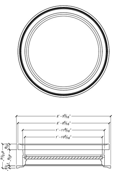 RW 24 NG Round WIndow no grill