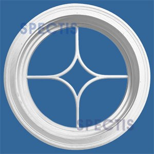 RW24DG 24" Decorative Round Window Diamond Pattern