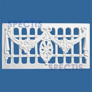 VG106 Decorative Urethane Grill Vent 7/16"P X 8"H X 12"W