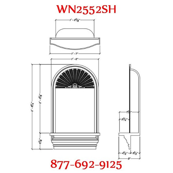 WN2552SH Spectis In-Wall Niche with Shell Top