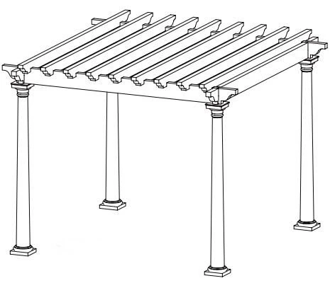 TR1212B Complete Trellis Kit TR1212B 12' x 12'