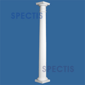 CLM200-16-10 Fluted Tapered Column 16" x 120"