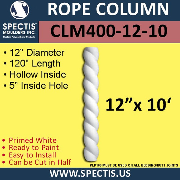 CLM400-12-10 Rope Column 12" x 120"