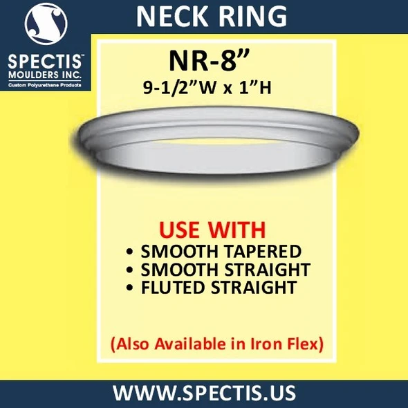 NR-8 Neck Ring 8" Hole Size x 9 1/2" OD x 1"H