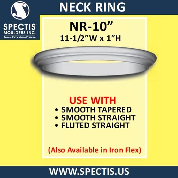 NR-10 Neck Ring 10" Hole Size x 11 1/2" OD x 1"H
