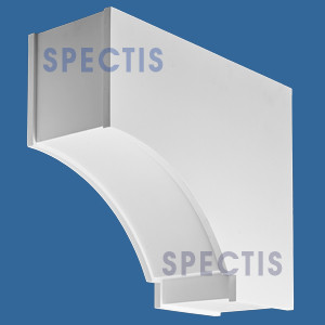BL3118 Recessed Curved Eave Corbel 7.75"W x 18"H x 22"P