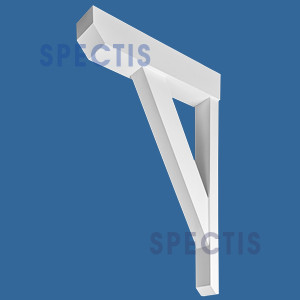 BL3144 Angled Decorative Eave Bracket 6"W x 47.5"H x 32.5"P